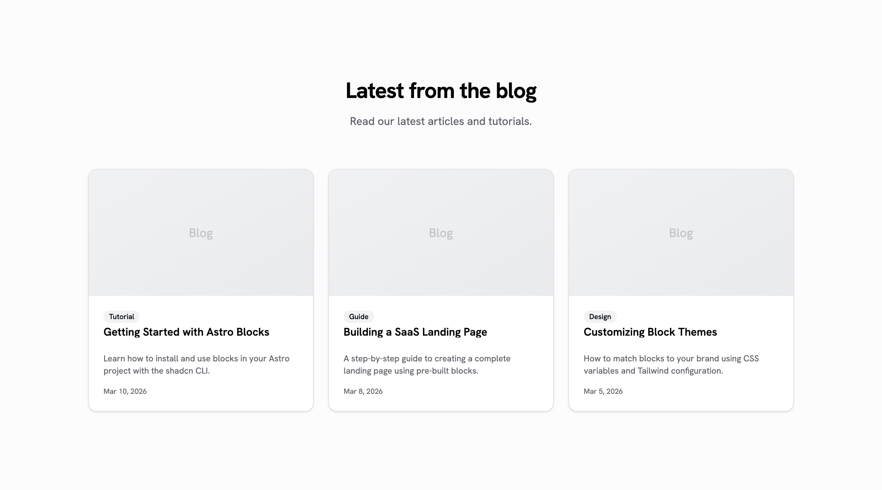 Blog — Post Grid preview