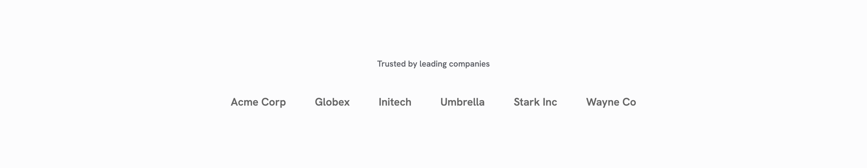 Logos — Trusted By preview